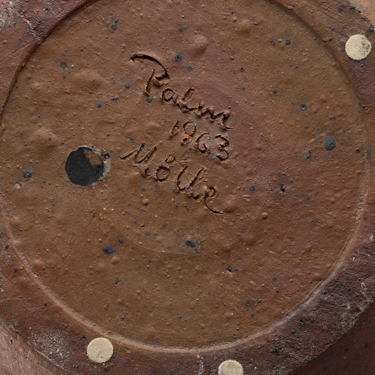 Rolf Palm, a stoneware bowl, Mölle 1963.