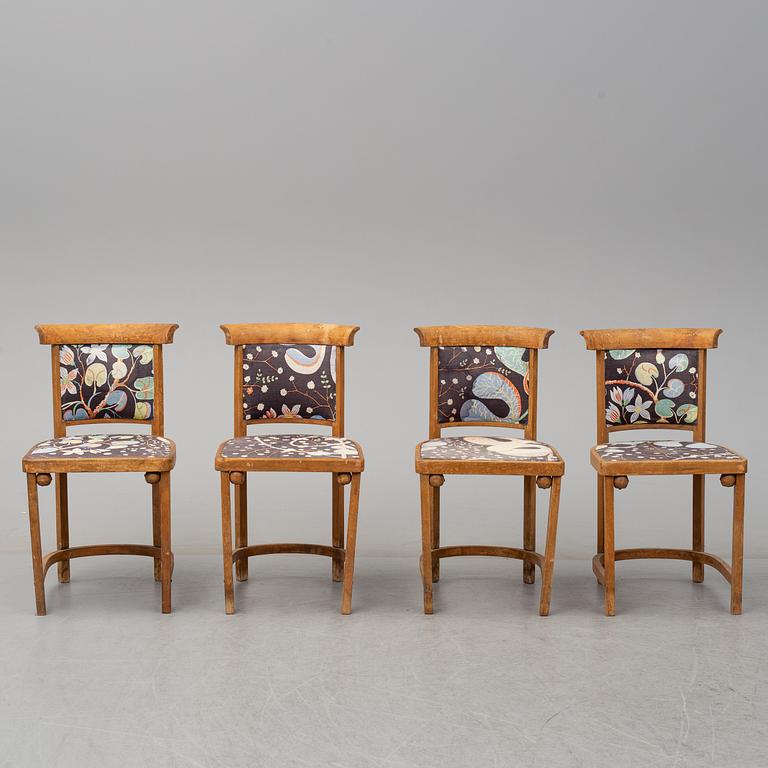 JOSEF HOFFMANN, soffgrupp, 9 delar, Jacob & Josef Kohn, Wien, Österrike tidigt 1900-tal.