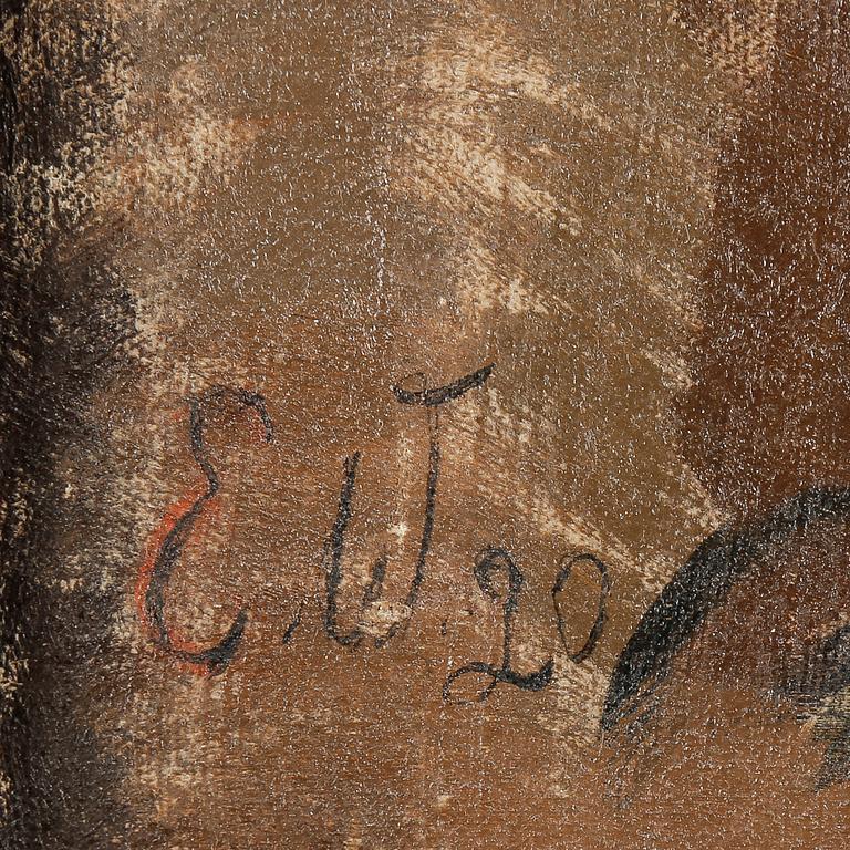EDVARD WALLENQVIST, olja på duk, monogramsignerad och daterad 20.
