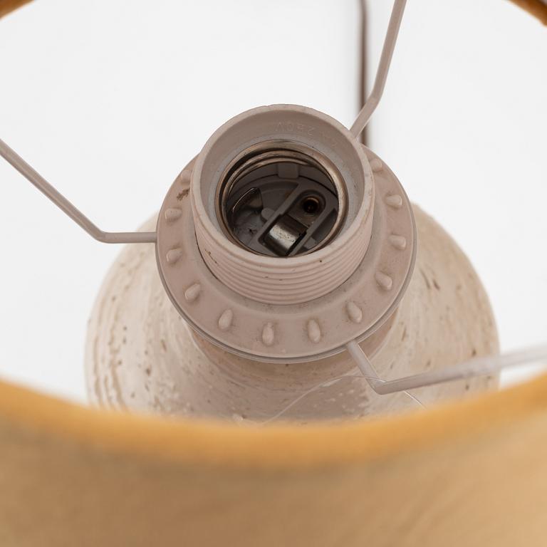 A pair of stoneware tablelamps, Bitossi, Italy, second half of the 20th century.
