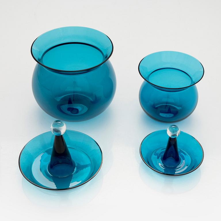 Nanny Still, a 5-piece 'Harlequin' glassware for Riihimäen Lasi Oy.