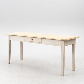 Table, with a drawer.