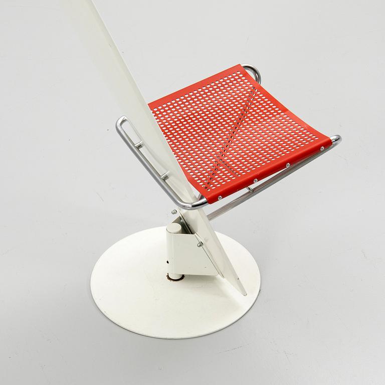 Börge Lindau & Bo Lindekrantz, Snurrstol, "Planka", Lammhults Möbel, modellen formgiven 1985.
