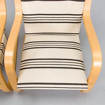 Alvar Aalto, a pair of 1960s '401' armchairs for Artek.