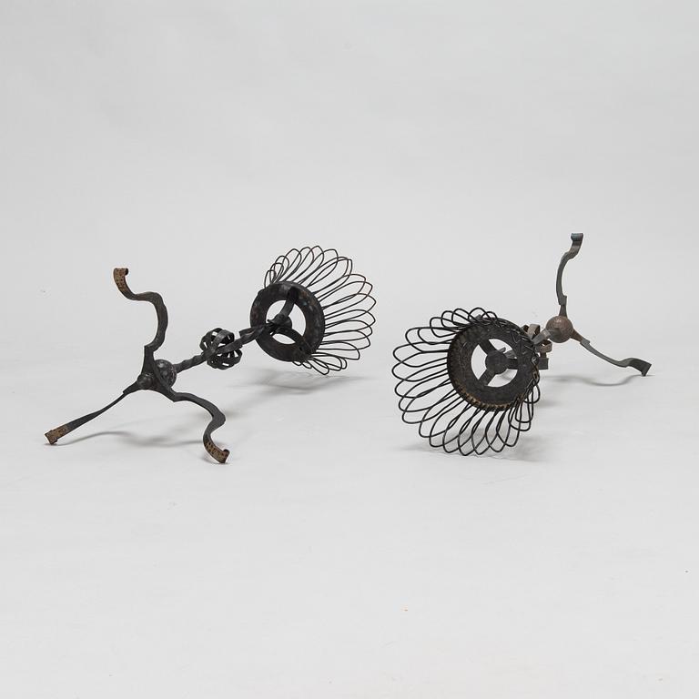 A pair of flower stands, mid 20th century.