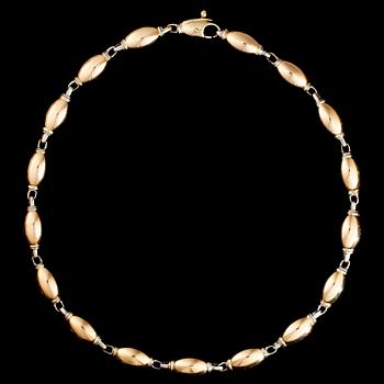 COLLIER, 18K gult och vit guld. Italienska stämplar. Vikt 58,2 g.