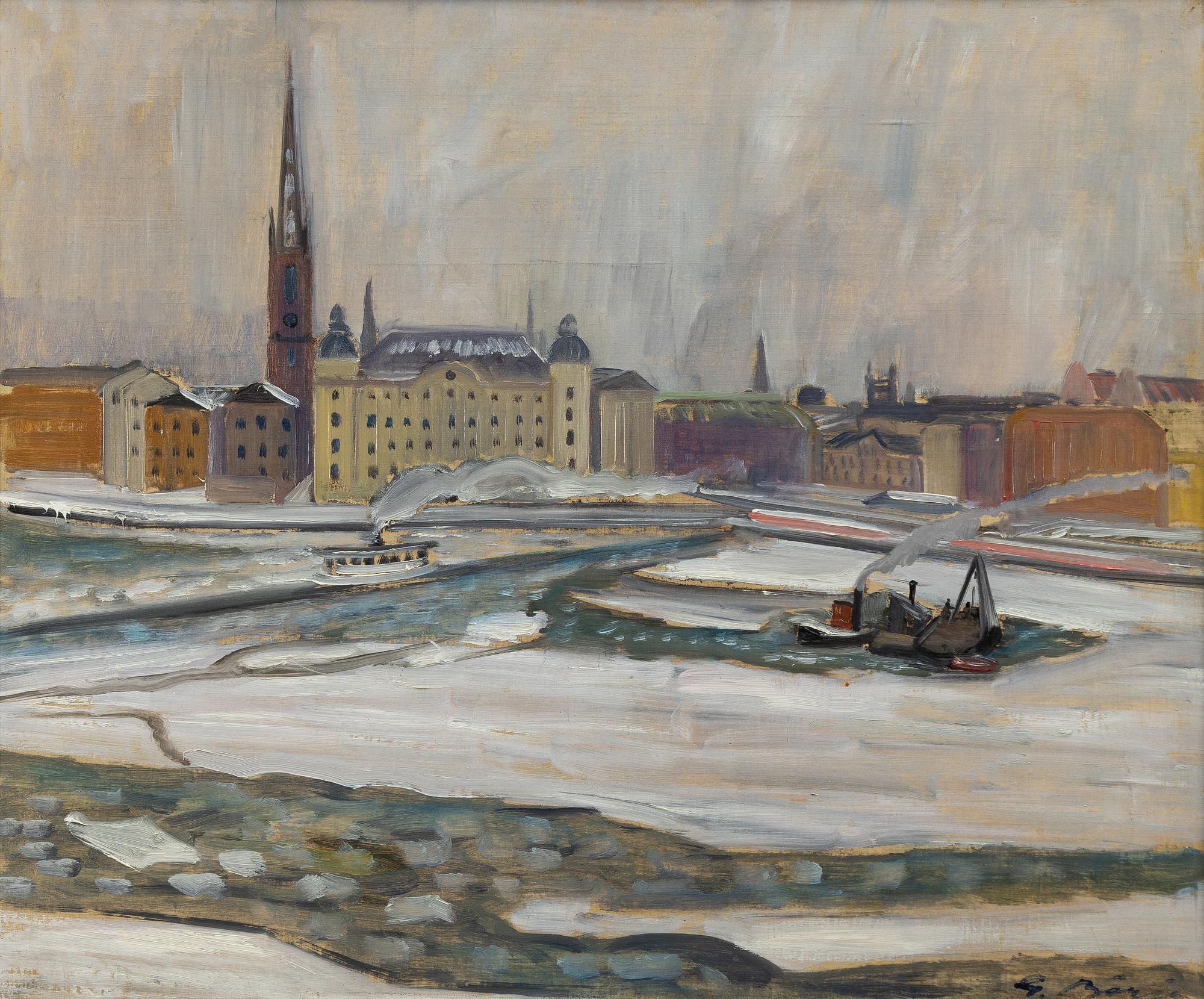 Gideon Börje, Vinter, Riddarholmen.
