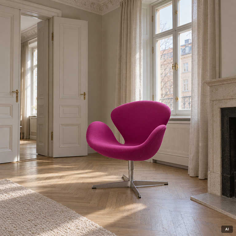 Arne Jacobsen, "Svanen", Fritz Hansen, Danmark.