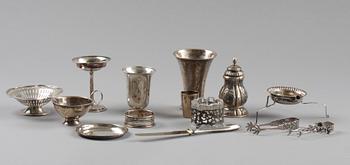 PARTI SILVER, 34 delar. Div mästare och städer, 1900-tal. Ca 1000 g.
