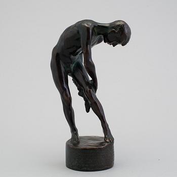 TORE STRINDBERG, brons skulptur, sign. Höjd 25,5 cm.