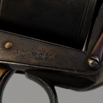 A English double-trigger Tranter revolver from the mid 19th century.