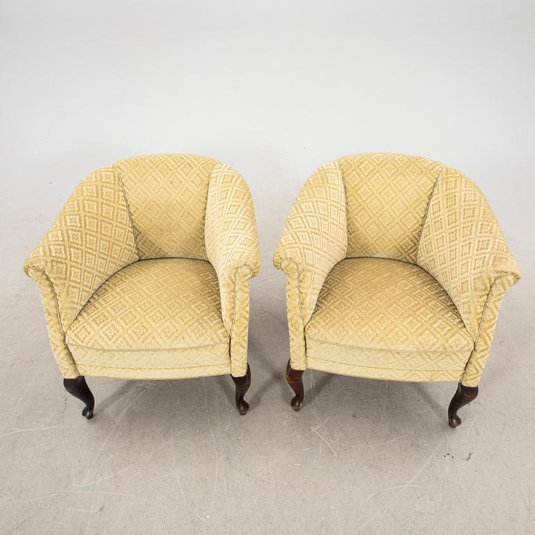 Chairs, a pair from the 1940s.
