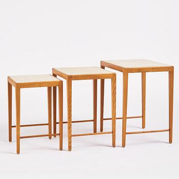 Nesting tables, Swedish Modern 1940s.