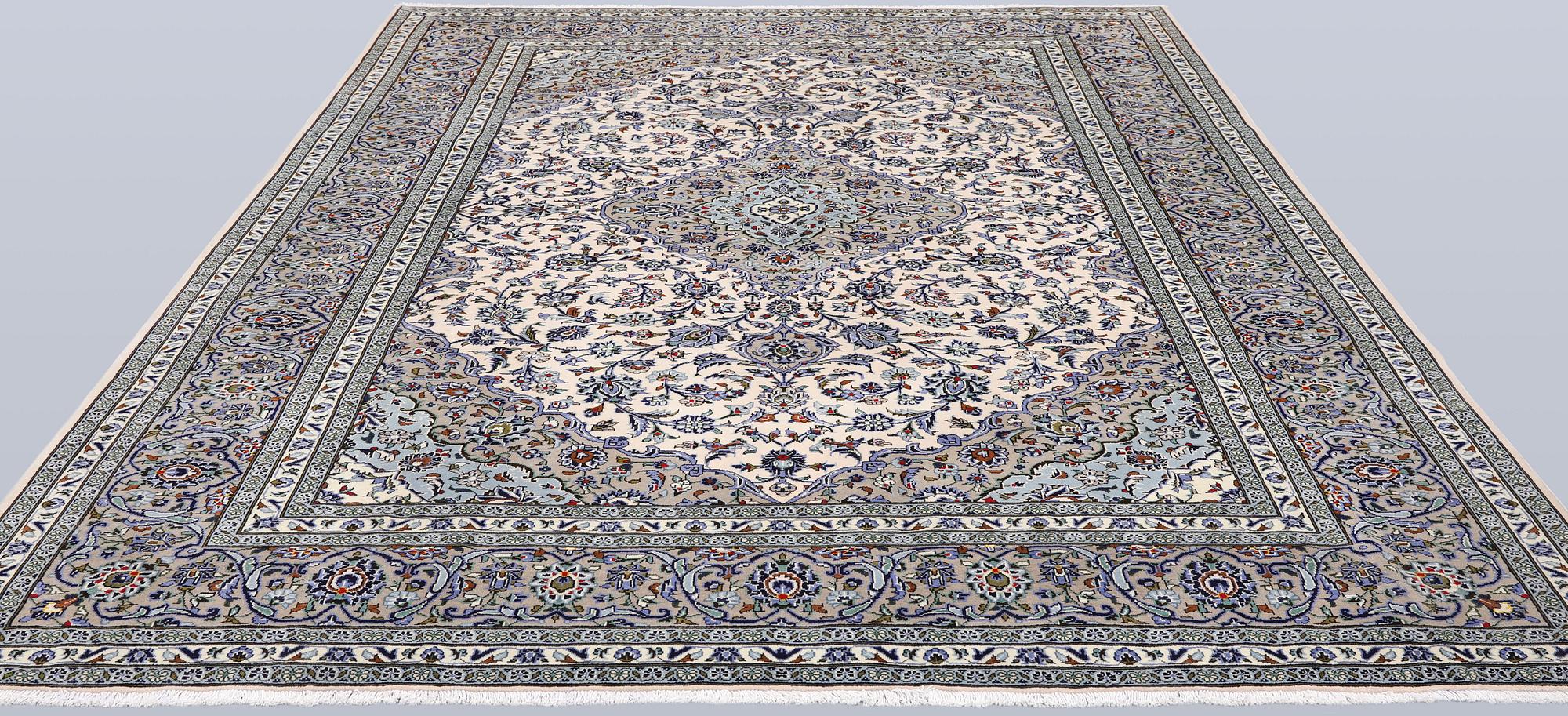 A Keshan carpet, approx. 343 x 253 cm.