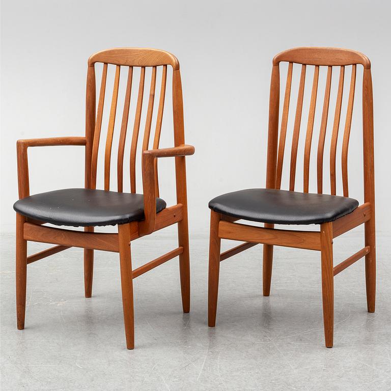A set of six late 20th Century chairs, Benny Lindén Design.