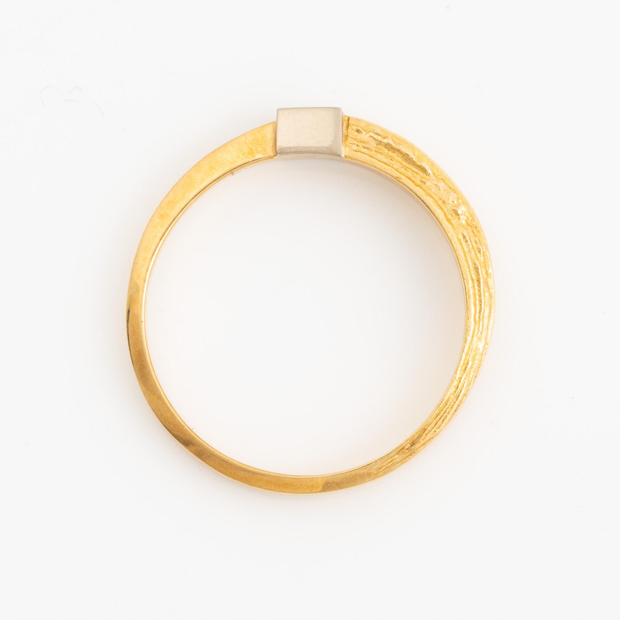 Lapponia, ring 18K guld, Finland 1978.