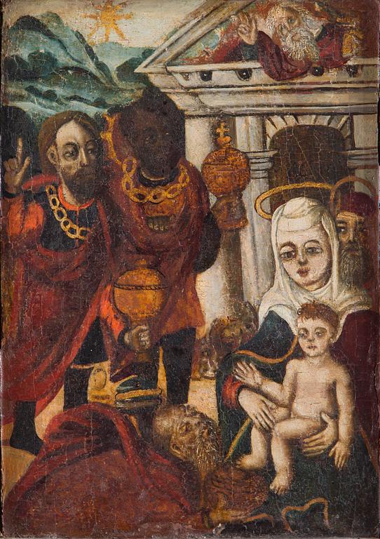 Tuntematon Taiteilija, 1400-1500-luku, Adoration of the Magi.