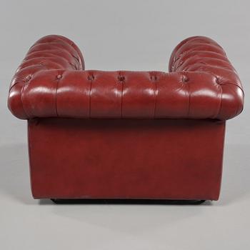 FÅTÖLJ Chesterfield-modell, 1900-talets sista del.
