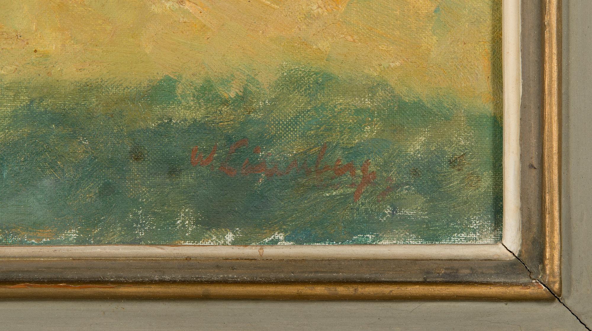 William Lönnberg, öljy kankaalle, signeerattu.