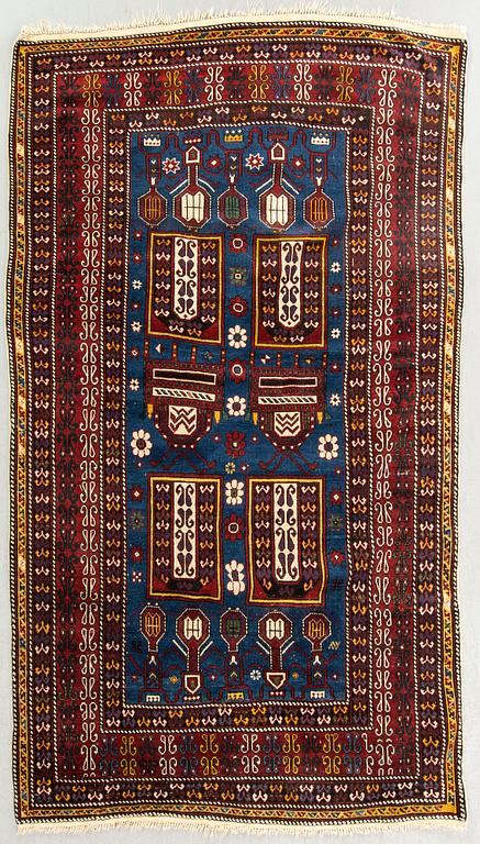 A semiantique/antique Kazak carpet ca 197 x 125 cm.