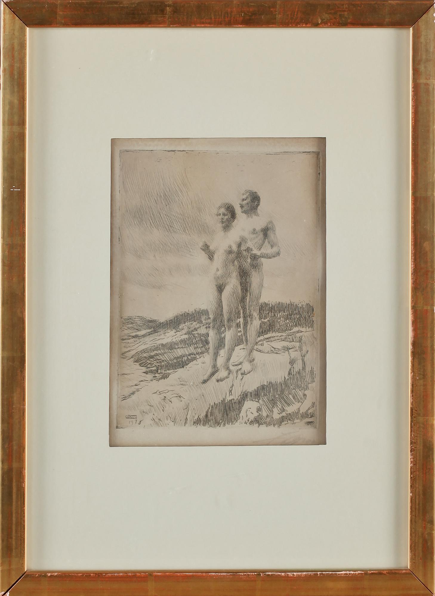 ANDERS ZORN, etsning, signerad.