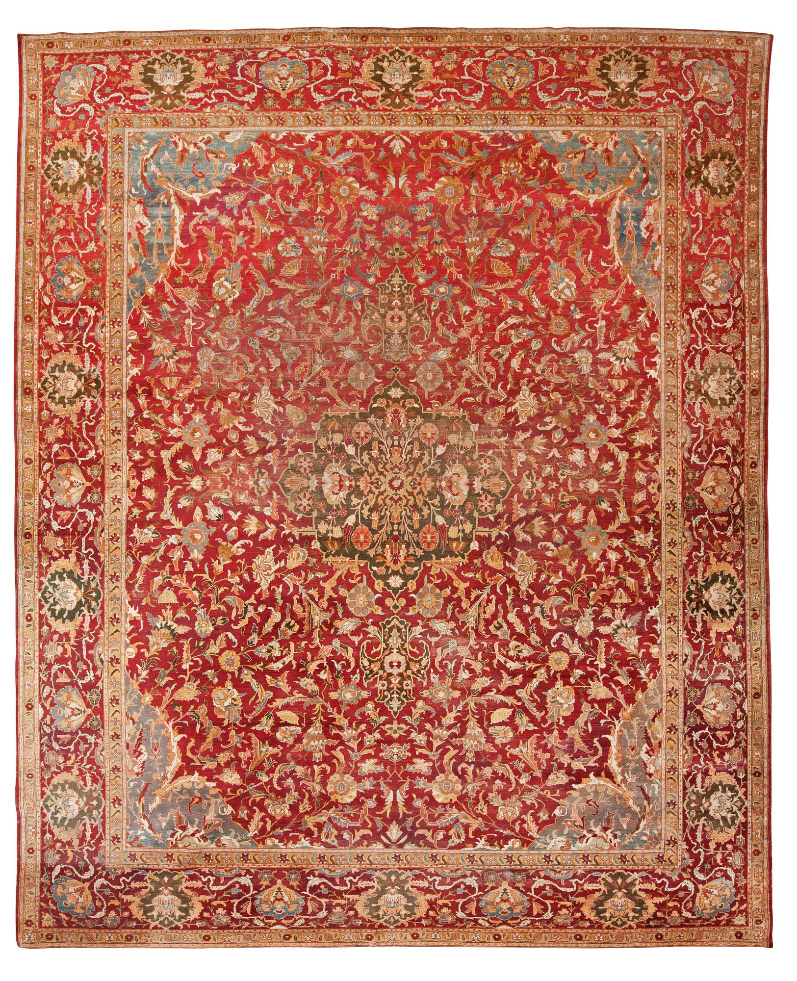 ANTIQUE INDIAN PROBABLY. 451,5 x 374,5 cm.