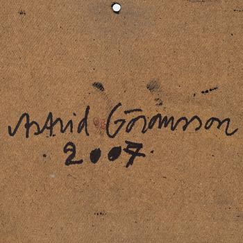 Astrid Göransson, mixed media on panel, signed and dated 2007 verso.