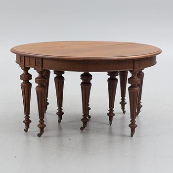 Dining table, Gustavian style, circa 1900.