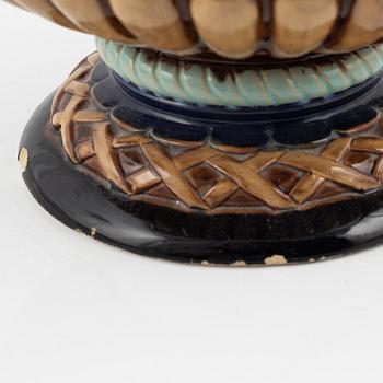 Wilhelm Schiller & Sons, a majolica pitcher, late 19th century.