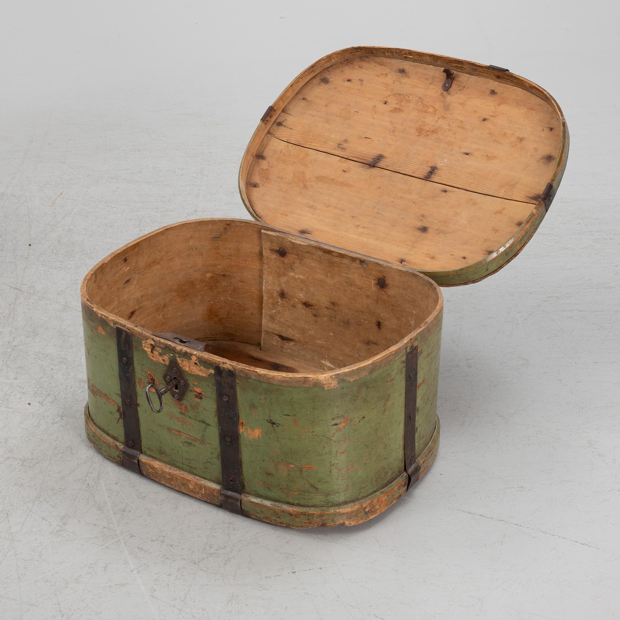 Two pine boxes, 19th Century.
