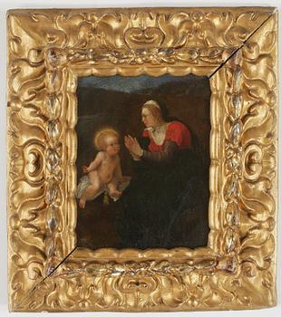 OKÄND KONSTNÄR, olja på kopparplåt, 1800-tal, ej signerad.