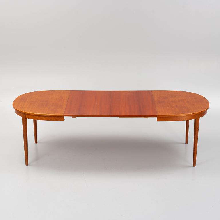 Carl Malmsten, a 'Herrgården' dining table and six chairs, Bodafors, second half of the 20th Century.