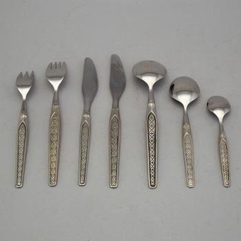 BESTICK, 109 delar, tenn och rostfritt stål, Hardanger, Norge, 1970-tal.