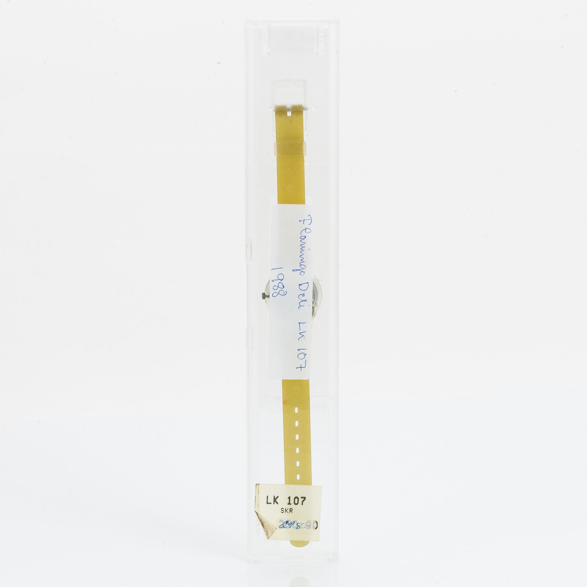 Swatch, Flamingo Deli, wristwatch, 25 mm.