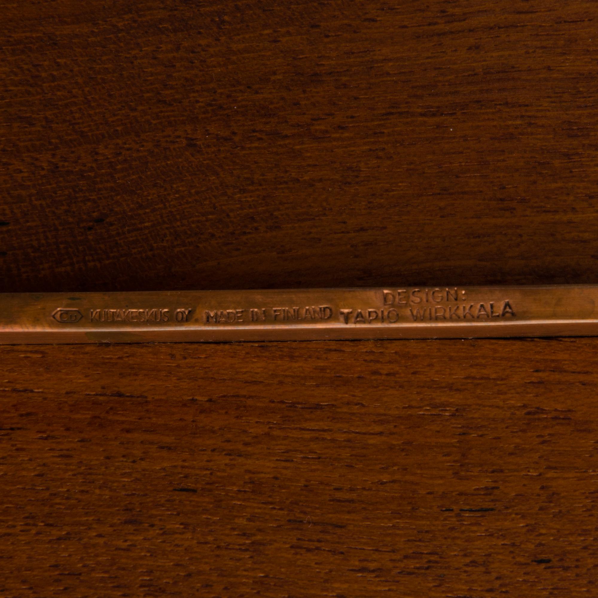 TAPIO WIRKKALA, TARJOTIN. Leimattu Design Tapio Wirkkala, Kultakeskus Oy, Made in Finland. 1960-luku.
