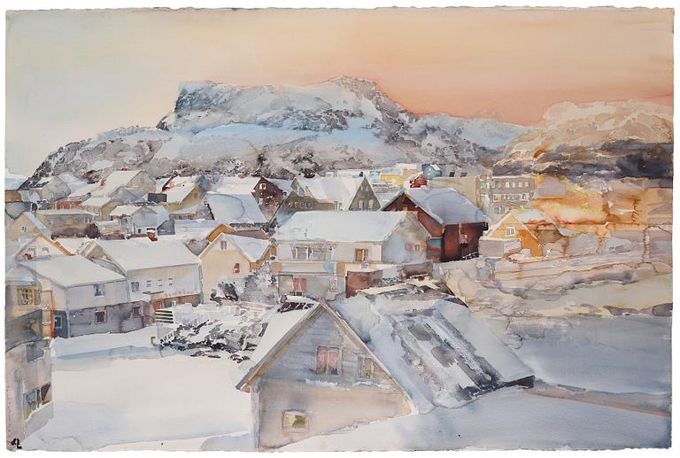 Lars Lerin, Motif from Lofoten.