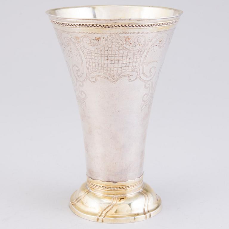 A BEAKER, silver, Stephan Westerstråle, Stockholm 1794.