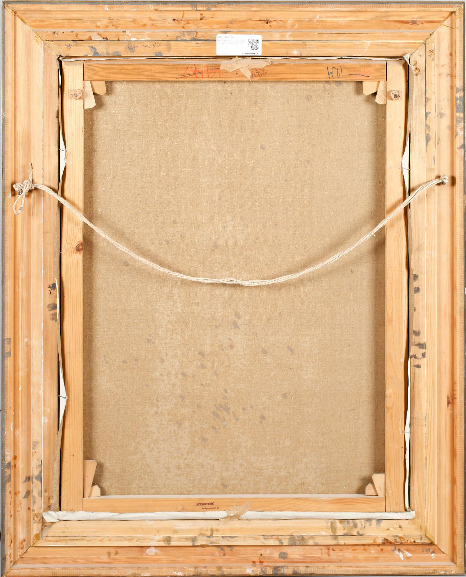 EMIL LINDGREN, olja på duk, signerad och daterad 1927.