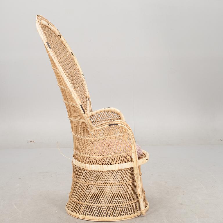 KORGFÅTÖLJ, rotting, 1900-tal.