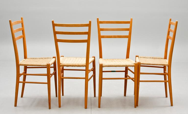 STOLAR, 4 st, etikettmärkta Gessef, 1950-tal.