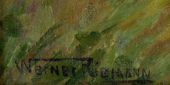 WERNER RIEMANN, olja på duk, sign.