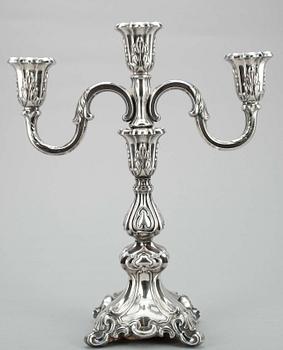 KANDELABER, silver, Auran Kultaseppä, Åbo 1949.