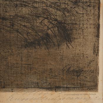 Käthe Kollwitz, ”Losbruch” from: Bauernkrieg (Peasant's War).