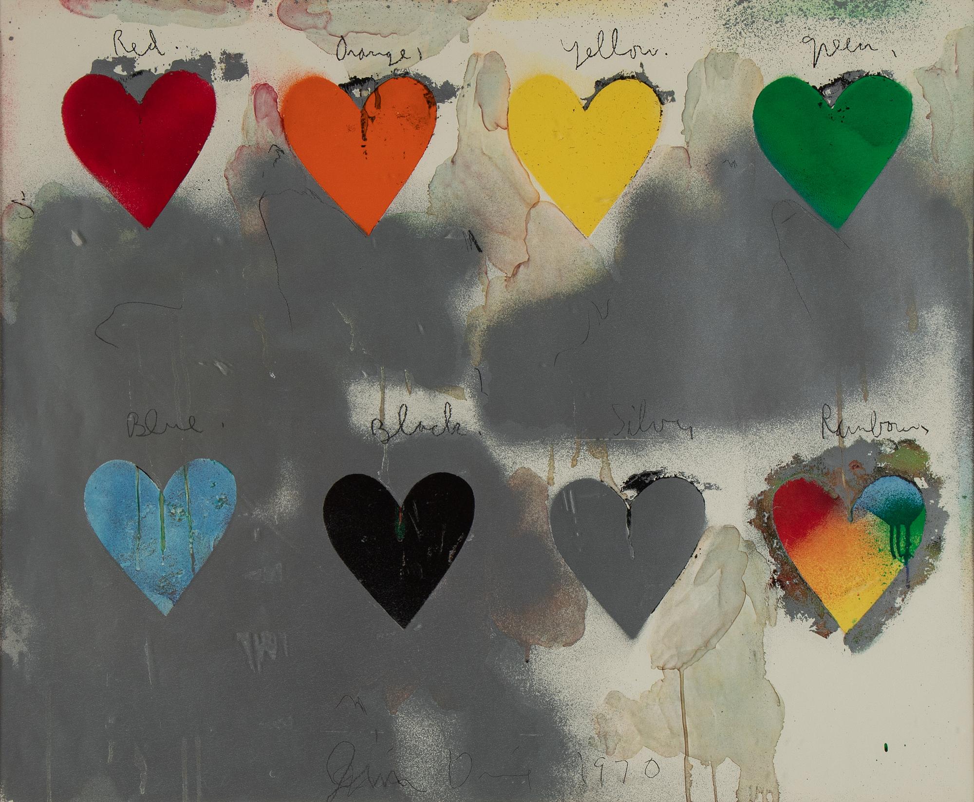 Jim Dine, färgoffset och serigrafi. Signerad och daterad i trycket.