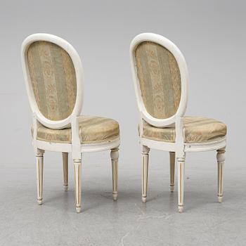 STOLAR, ett par, gustavianska provinsarbeten 1800-tal.