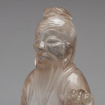 FIGURIN, bergkristall. Sen Qing dynasti.