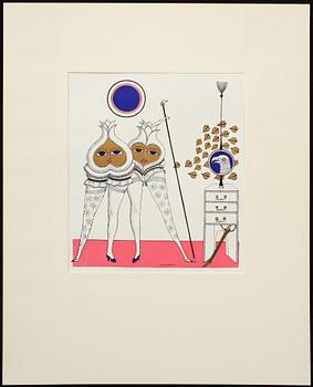 MAX WALTER SVANBERG, 8 st, färgseriegrafier, ej sign.