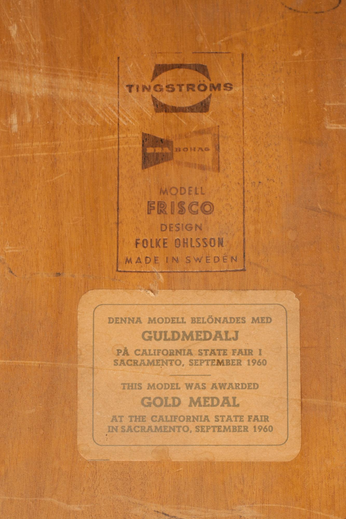 SOFFBORD, "Frisco", Folke Ohlsson, Tingströms, märkt.