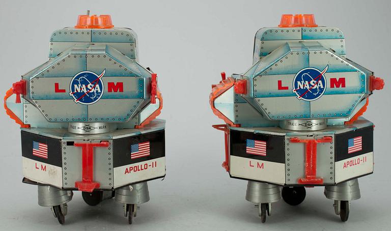 RAKETER 2 ST, Nasa Apollo 11. märkt DSK trademark, Japan 1970-tal.