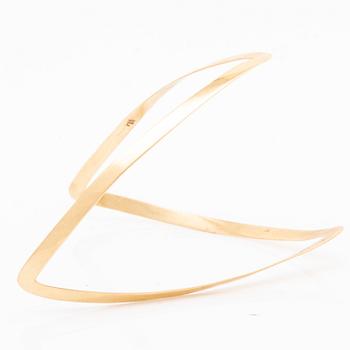 BANGLE aand RING, 14K gold, 14,3 g.